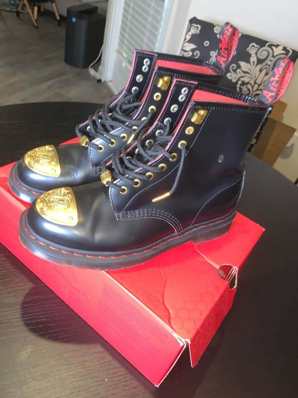 Dr. Martens 1460 Year of the Dragon (YOTD) Smooth Slice + Hair On Boots - Picture 5 of 5
